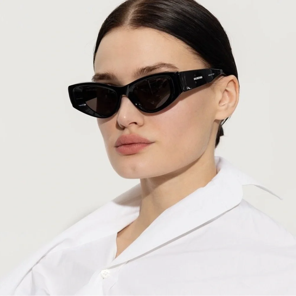 NEW BALENCIAGA BB0243S 002 CAT EYE UNISEX SUNGLASSES BALENCIAGA